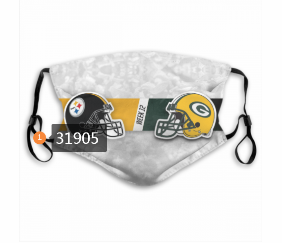 NFL Green Bay Packers 462020 Dust mask with filter->nfl dust mask->Sports Accessory